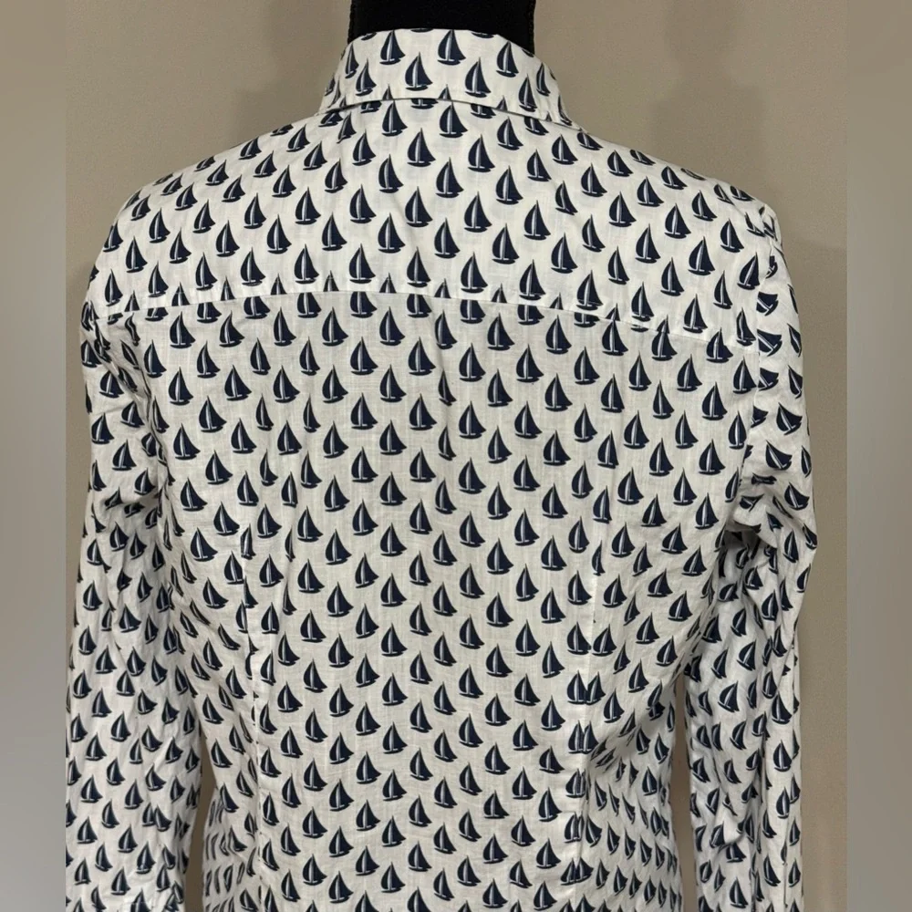 Vineyard Vines Sailboat Print Button Down Shirt